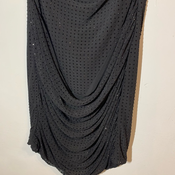 ZARA NWT SPARKLY STRAPLESS DRESS SIZE S BLACK | 5063/853 romantic party elegant - Picture 7 of 12